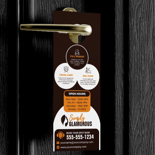 Elegante Spa Schoonheidssalon Make-up Nagels & Fac Deurhanger