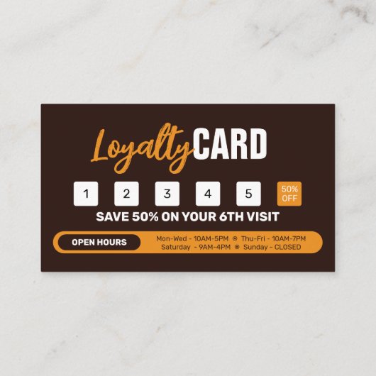 Elegante Spa Schoonheidssalon Make-up Nagels & Fac Klantenkaartje (Achterkant)