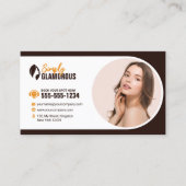 Elegante Spa Schoonheidssalon Make-up Nagels & Fac Visitekaartje (Voorkant)