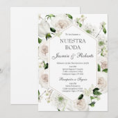 Elegante Spaanse bruiloft Kaart (Voorkant / Achterkant)