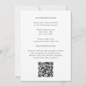 Elegante Spaanse Coral Floral Spring Wedding Kaart (Achterkant)