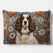 Elegante Spaniel op Bloemige Achtergrond Etui (Achterkant)