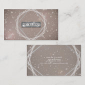 Elegante Sparkle Moderne Geometrische Glam Chic Visitekaartje (Voorkant / Achterkant)