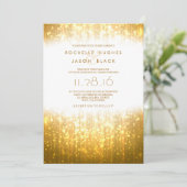 Elegante Sparkle-uitnodiging Kaart (Staand voorkant)