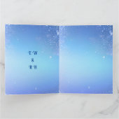 Elegante Sparkle Wedding Bedankkaart (Binnen)