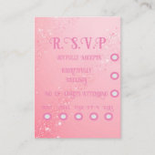 Elegante Sparkle Wedding Informatiekaartje (Voorkant)