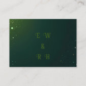 Elegante Sparkle Wedding Informatiekaartje (Achterkant)