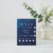 Elegante Sparkle Wedding Informatiekaartje (Staand voorkant)