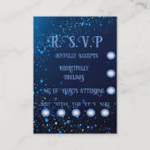 Elegante Sparkle Wedding Informatiekaartje (Voorkant)