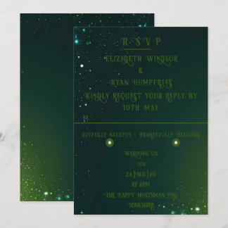 Elegante Sparkle Wedding Kaart
