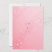 Elegante Sparkle Wedding Kaart (Achterkant)