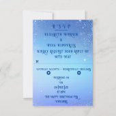 Elegante Sparkle Wedding RSVP Kaartje (Voorkant)
