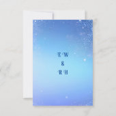 Elegante Sparkle Wedding RSVP Kaartje (Achterkant)