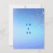 Elegante Sparkle Wedding RSVP Kaartje (Achterkant)