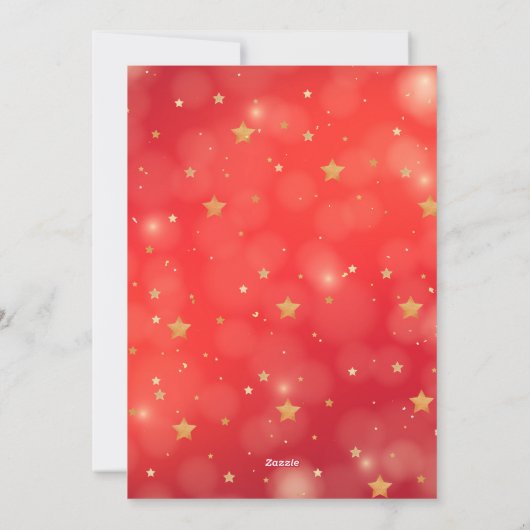 Elegante Sparkling Heerlijke Santa's Sleigh Ride Feestdagenkaart (Achterkant)