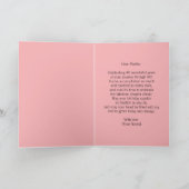 Elegante Sparkling Soft Pink & Zilver 40e verjaard Kaart (Binnen)