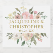 Elegante Sparkling Wijnetiket (Enkel label)