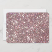 Elegante Sparkly 30e verjaardag Party Foto Kaart (Achterkant)