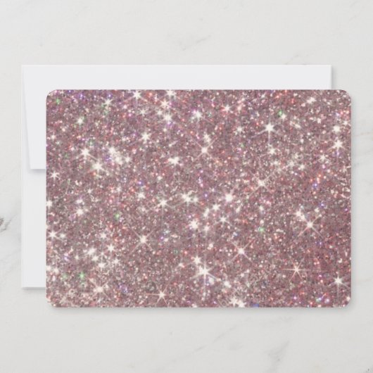 Elegante Sparkly 30e verjaardag Party Foto Kaart (Achterkant)