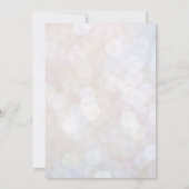 Elegante Sparkly Champagne Uitnodiging (Achterkant)