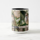 Elegante Sparrow Keramische Mok (Midden)