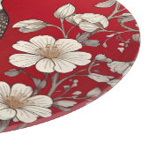 Elegante specht Floral William Morris Geïnspireerd Snijplank (Hoek)