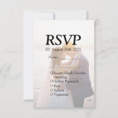 Elegante speciale RSVP bruiloft uitnodiging Kaart (Voorkant)