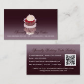 Elegante Specialiteit Bruiloft Taart Bakkerij Met  Visitekaartje (Voorkant / Achterkant)
