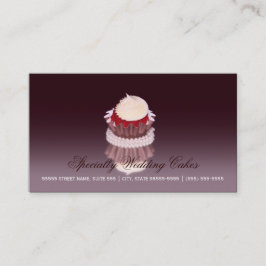 Elegante Specialiteit Bruiloft Taart Bakkerij Met  Visitekaartje