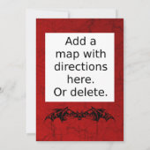 Elegante Spiderweb Party uitnodiging (Achterkant)