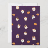 Elegante Spinnenweb Halloween Uitnodiging (Achterkant)