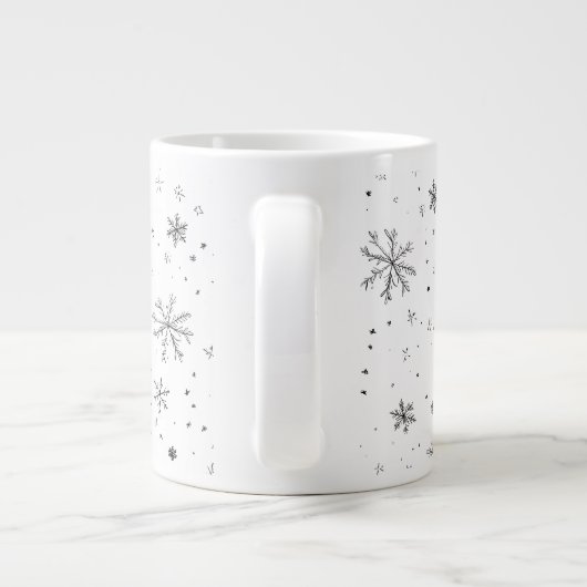 Elegante spiraal kerstboom Mok (Achterkant)