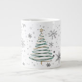 Elegante spiraal kerstboom Mok (Voorkant)