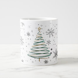 Elegante spiraal kerstboom Mok