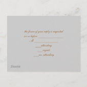 elegante spiraal kroonluchter vintage bruiloft rsv uitnodiging briefkaart (Achterkant)