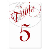 Elegante Spiraal, Rood en Wit, Op Maat Kaart (Voorkant)