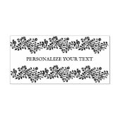 Elegante spiraalvormige bloemornament persoonlijke rubberstempel (Afrduk)