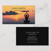 Elegante Spirituele energie yoga Visitekaartje (Voorkant / Achterkant)