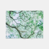 Elegante Spooky Leaves & Branches Fleece Deken (Voorkant (Horizontaal))