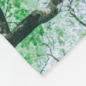 Elegante Spooky Leaves & Branches Fleece Deken (Hoek)