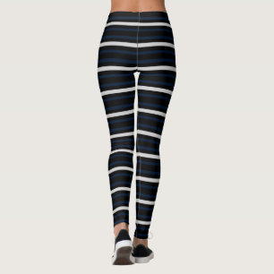Elegante sportieve kleding klassiek gestreept leggings