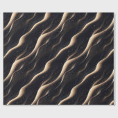 Elegante sprankelende fantasie en duintexturen cadeaupapier (Vlak)