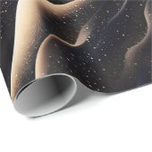 Elegante sprankelende fantasie en duintexturen cadeaupapier (Rol Hoek)