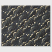 Elegante sprankelende fantasie en duintexturen cadeaupapier (Vlak)