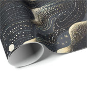 Elegante sprankelende fantasie en duintexturen cadeaupapier (Rol Hoek)