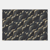 Elegante sprankelende fantasie en duintexturen inpakpapier vel (Voorkant)