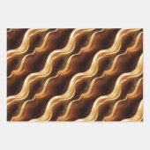 Elegante sprankelende fantasie en duintexturen inpakpapier vel (Voorkant 3)