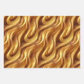 Elegante sprankelende fantasie en duintexturen inpakpapier vel (Voorkant 2)