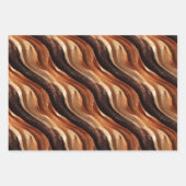 Elegante sprankelende fantasie en duintexturen inpakpapier vel (Voorkant)