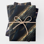 Elegante sprankelende fantasie en duintexturen inpakpapier vel (In situ)